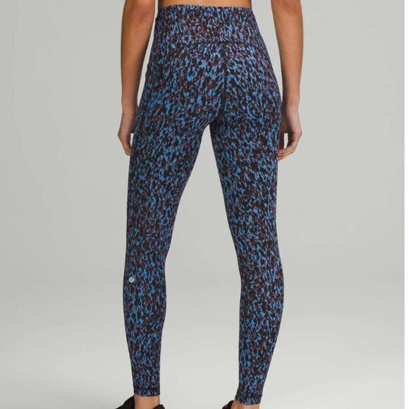 Lululemon Swift Speed High-Rise Tight 28" Leopard Camo Blue Nile Multi - Picture 6 of 6